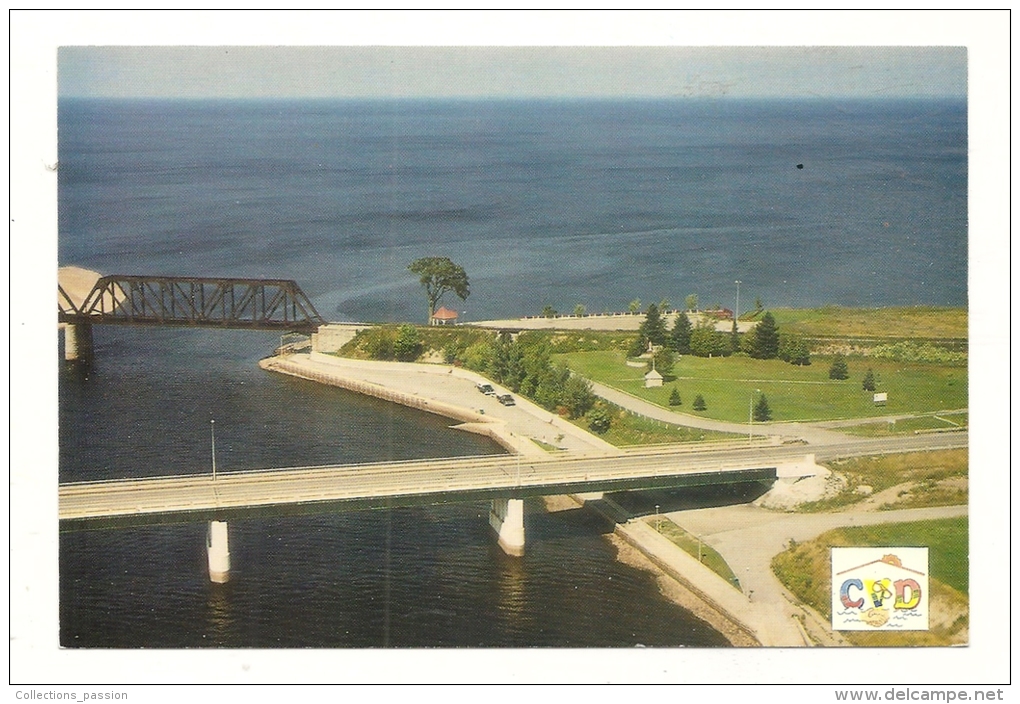 Cp, Canada, Québec, Vue Aérienne, Rivière De Métabetchouan à L'Embouchure Du Lac St-Jean - Québec - Les Rivières