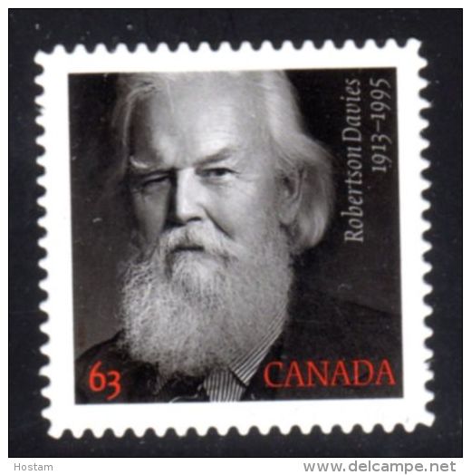 Canada, 2013, #2660i,  Robertson Davies, P Stamp Die Cut . Mnh - Timbres Seuls