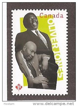 Canada, 2013, # 2619i, Oliver Jones  Winner Of Five Junos,   P Stamp Die Cut . Mnh - Francobolli (singoli)