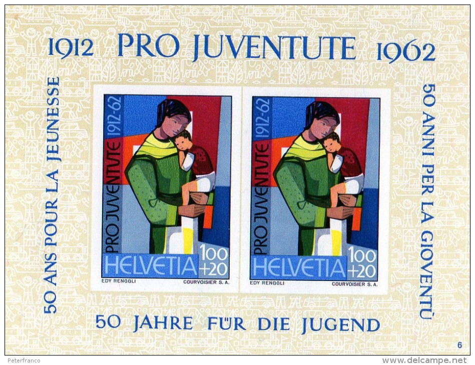 B - 1962  Svizzera -  Pro Juventute - Unused Stamps