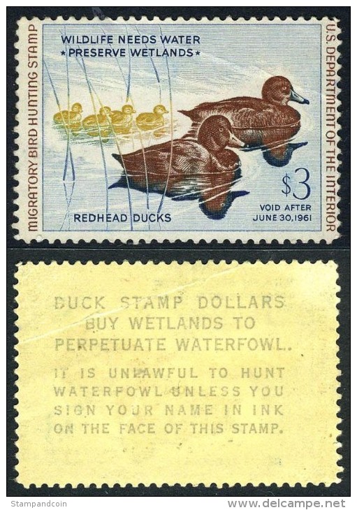 US RW27 Mint Never Hinged Duck Stamp From 1960 - Duck Stamps