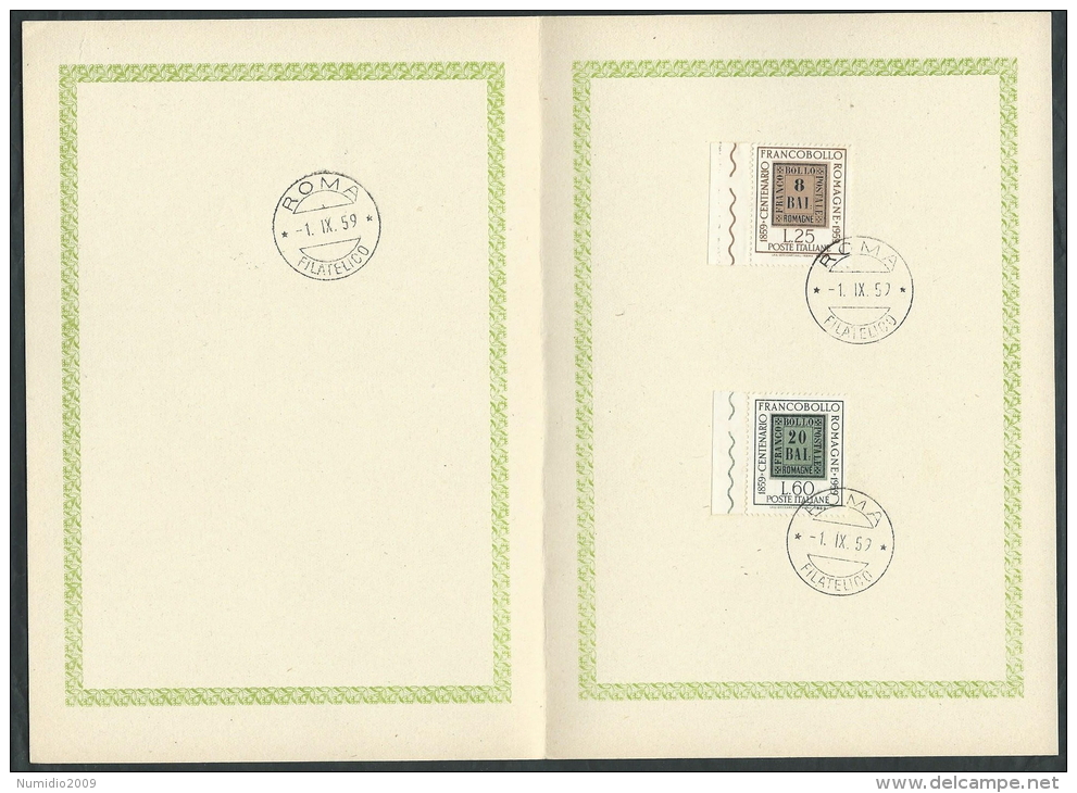 1959 ITALIA ROMAGNA ANNULLO FDC - ED387 - 1946-60: Oblitérés