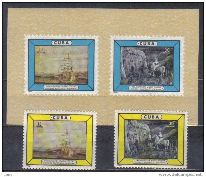 Cuba Mi 994-995 + Bl 25 Postal Museum 1965   MNH - Neufs