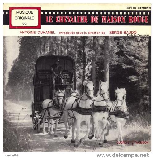 EP 45 RPM (7")  B-O-F  Antoine Duhamel  "  Le Chevalier De Maison Rouge  " - Filmmusik