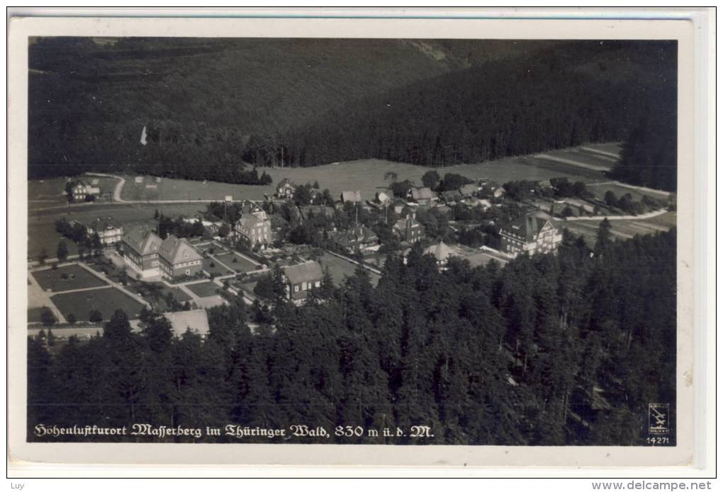 Masserberg - Im  Thüringer  Wald - 1937, Luftbild, Flugaufnahme - Masserberg