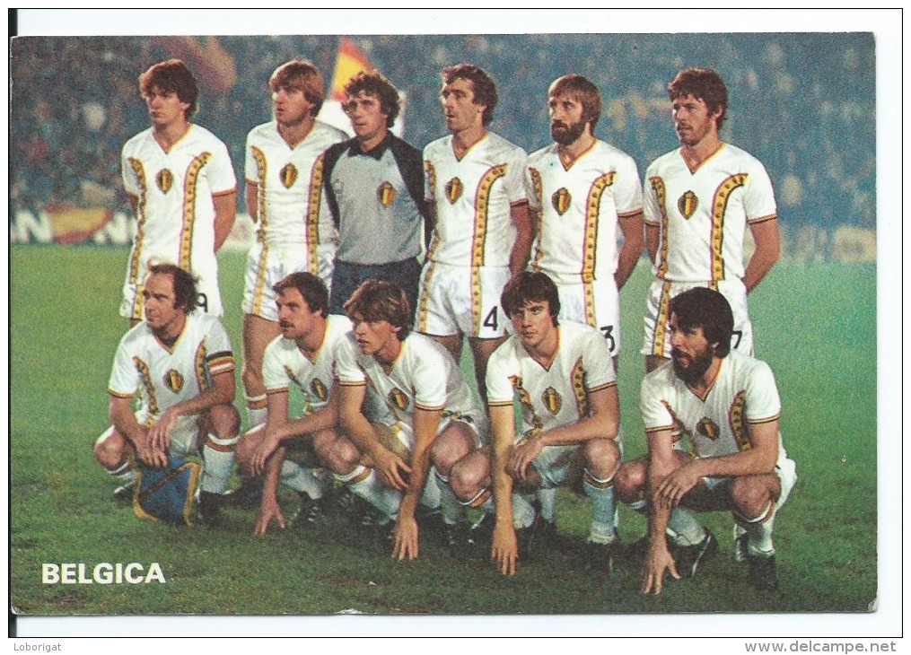 " BELGICA ".- EQUIPO DE FUTBOL - TEAM - EQUIPE - SQUADRA - MUNDIAL ESPAÑA - 82. - Voetbal