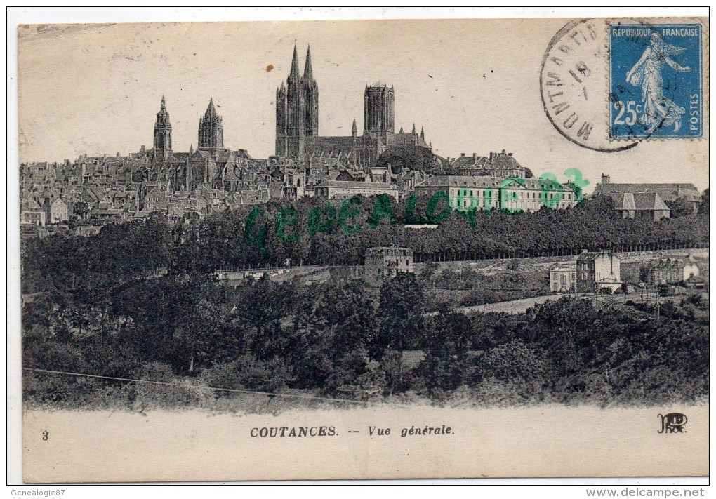 50 - COUTANCES -  VUE GENERALE - Coutances