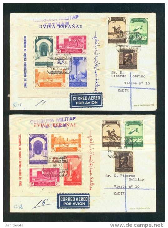 1938.- TETUÁN A CÁDIZ - Spanish Morocco