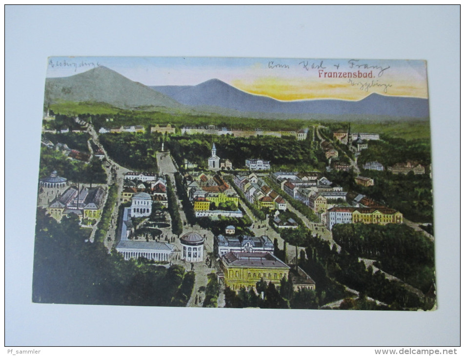 AK / Bildpostkarte Österreich / Tschechien 1914 Franzensbad. Verlag: Hermann Poy, Dresden - Tschechische Republik