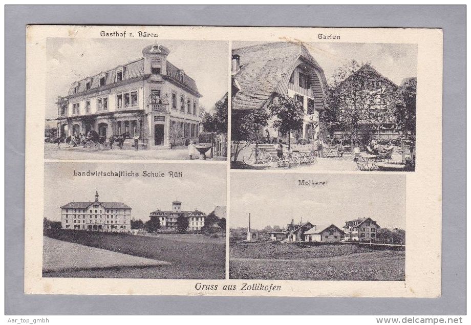 BE Zollikofen 1911.VIII.26. Bahnpost  4 Foto AK Foto Selhofer - Zollikofen