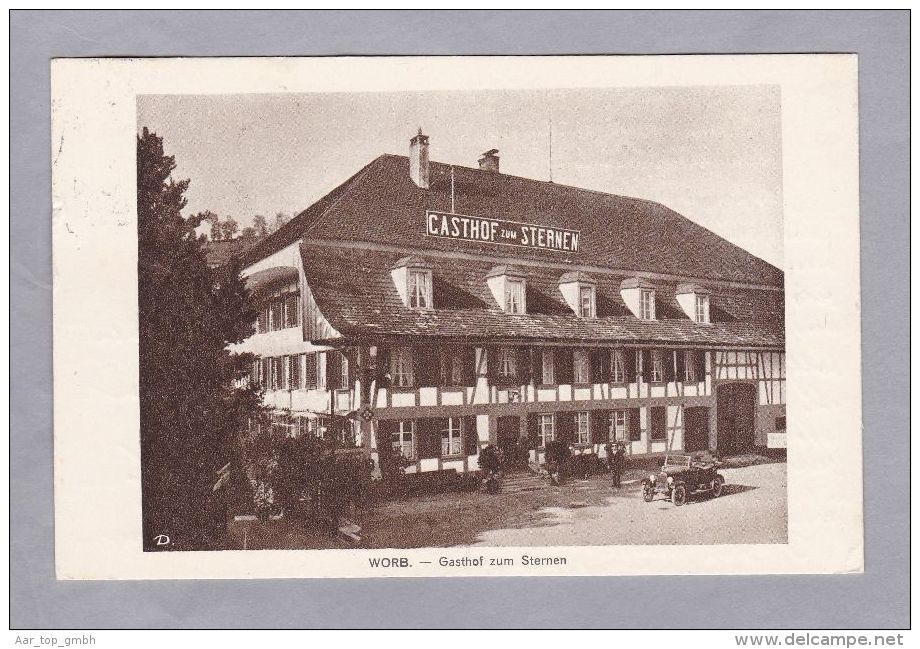 BE WORB 1927.V.23. Worb  Gasthaus Zum Sternen Foto Deyhle - Worb