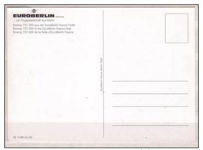 Boeing 737 - 300 Aus Der EuroBerlin France Flotte - 1946-....: Moderne