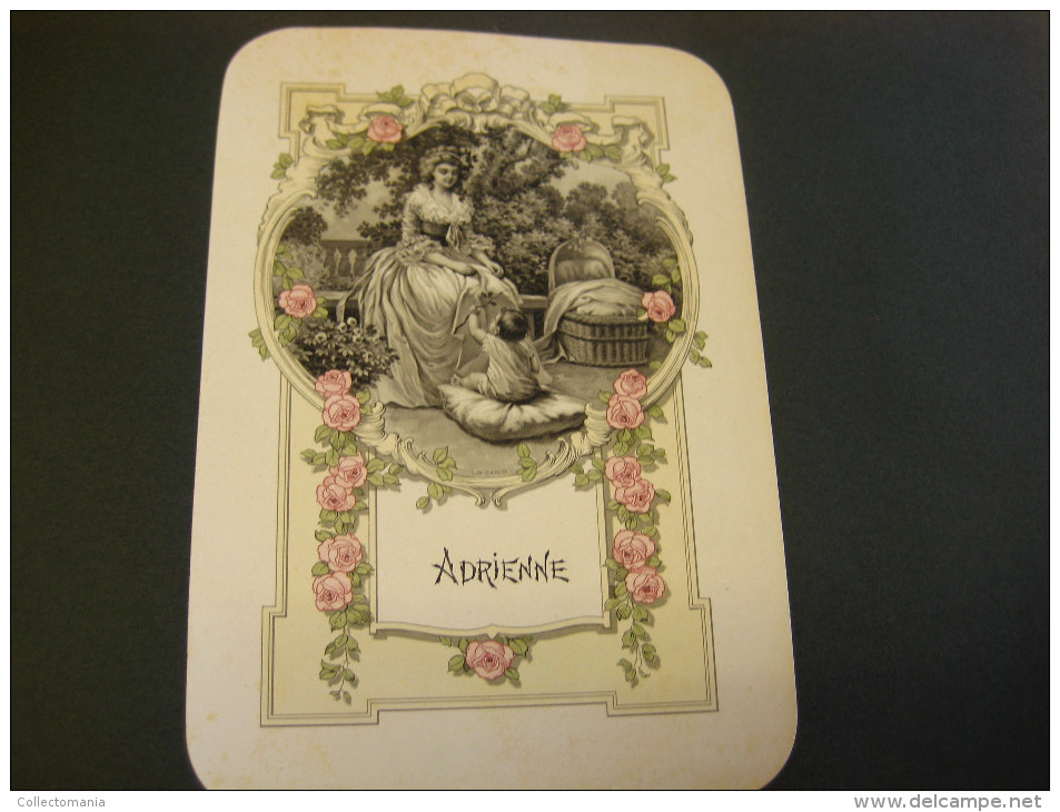 album Baptême battesimo doop 40 ETIQUETTES birth labels sugar beans choclate, suikerbonen, lithos approx 1910 MOOI