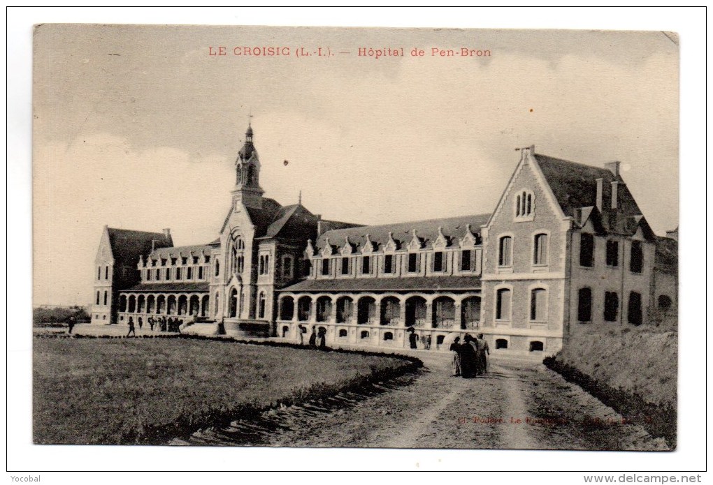 CP, 44, LE CROISIC, Hôpital De Pen-Bron, écrite, Voyagé En 1910 - Le Croisic