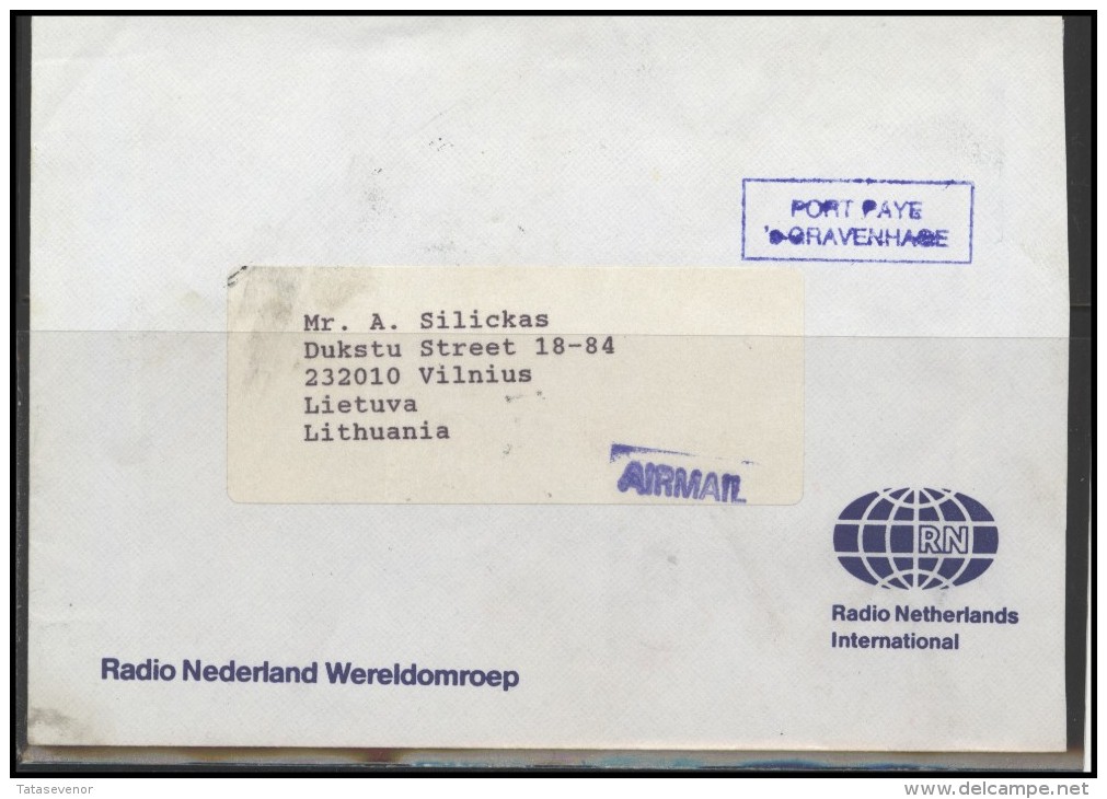 NETHERLANDS Brief Postal History Envelope Air Mail NL 032  PORT PAYE Special Delivery Radio Communication - Covers & Documents