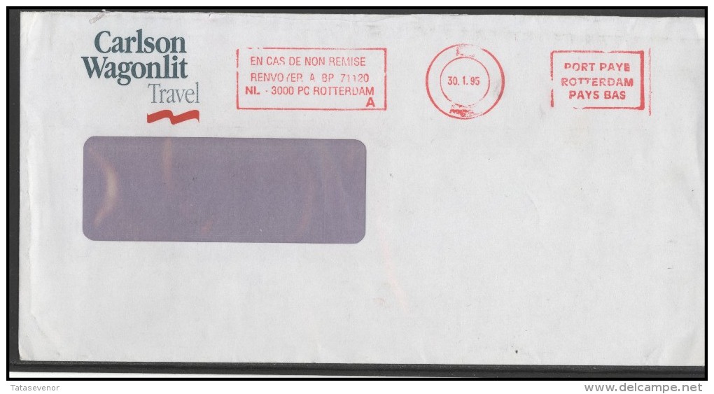 NETHERLANDS Brief Postal History Envelope 046 Rotterdam Meter Mark Franking Machine - Brieven En Documenten