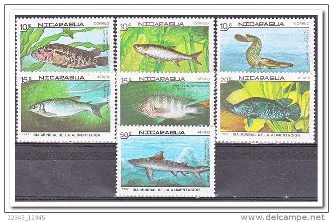 Nicaragua Postfris MNH, Fish - Nicaragua