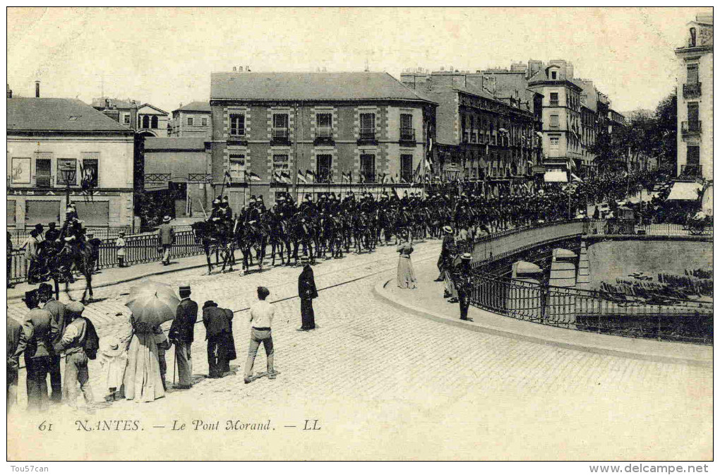 NANTES - LOIRE-INFERIEURE  (44) - PEU COURANTE CPA PRECURSEUR TRES ANIMEE. - Nantes