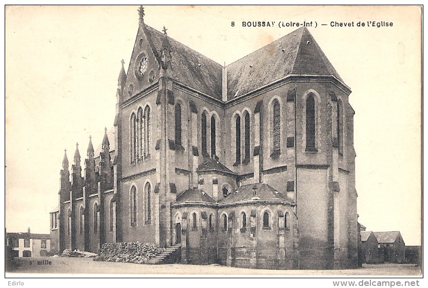 BOUSSAY Chevet De L'église - Timbrée TB - Boussay