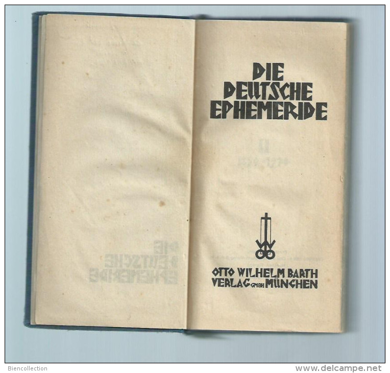 Die Deutsche Ephemeride  1890/1930 - Calendarios