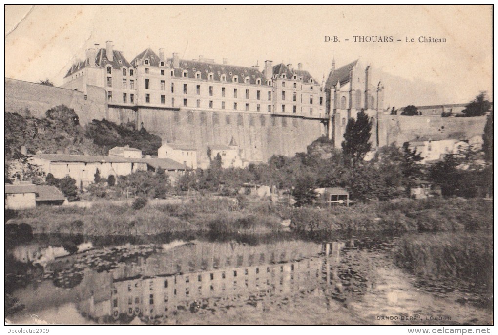 BF12056 Le Chateau Thouars  France Front/back Image - Thouars