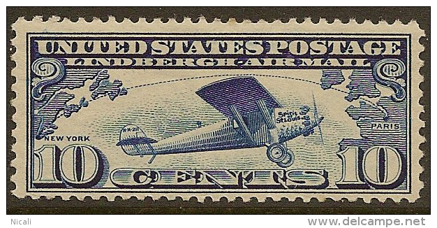 USA 1927 10c Spirit Of St Louis SG A646 HM #BL331 - 1b. 1918-1940 Ongebruikt