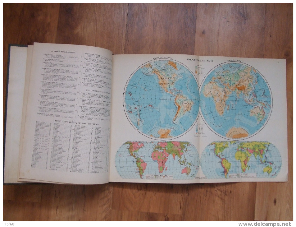 Atlas Du XXem Siècle Fernand Nathan 276 Cartes Et Plans De Détail 600 Illustrations Photographique - Kaarten & Atlas
