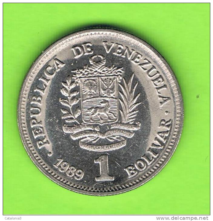 VENEZUELA -  1 Bolivar 1989   KM52 - Venezuela