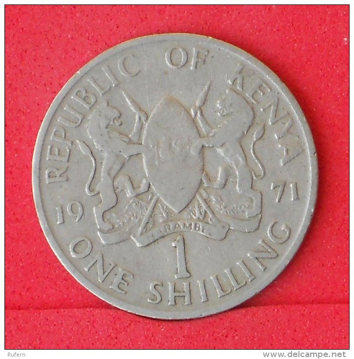 KENIA  1  SHILLING  1971   KM# 14  -    (Nº06896) - Kenya