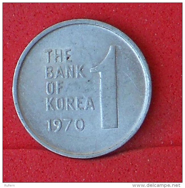 SOUHT KOREA  1  WON  1970   KM# 4a  -    (Nº06928) - Korea (Süd-)