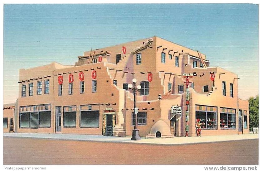 220549-New Mexico, Albuquerque, Wright's Trading Post, Curteich No 8A-H1954 - Albuquerque
