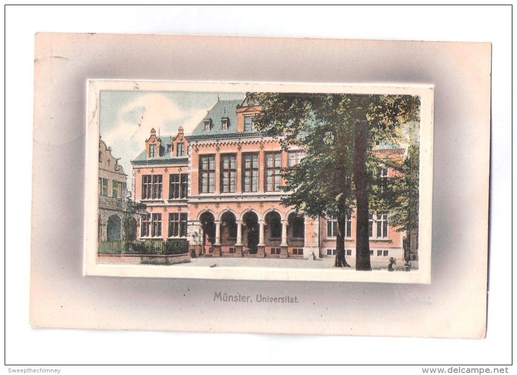 AK Münster Universität  GERMANY Gelaufen Used MUNSTER POSTMARK - Münster