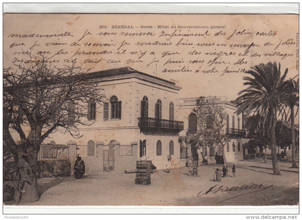 Senegal, Gorèe. Hotel Du Gouvernement Gèneral Used - Lettres & Documents