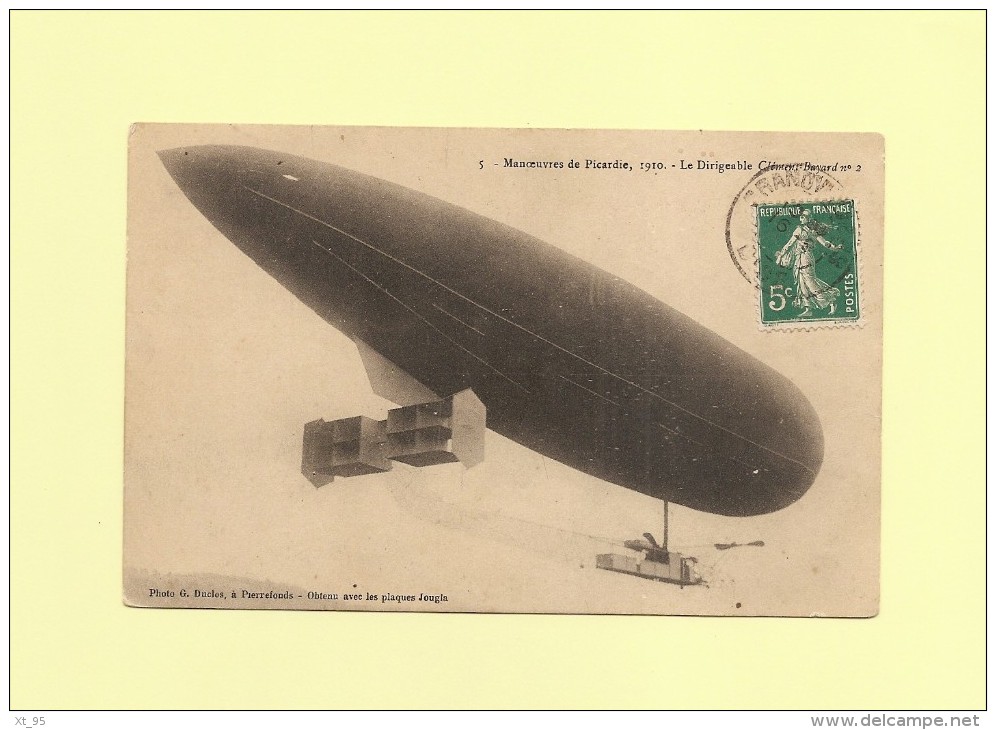 Les Manoeuvres De Picardie - Le Dirigeable Clement Bayard - Zeppeline