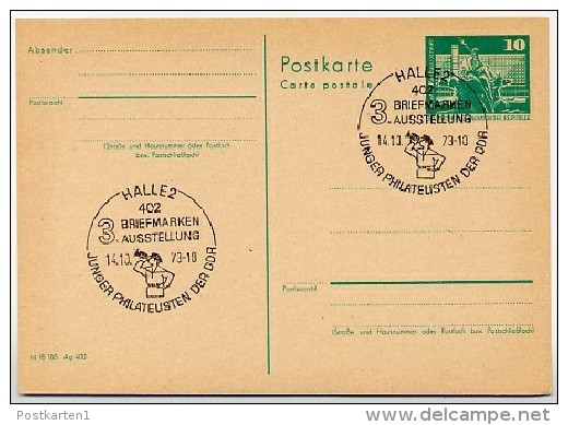 SIGNALTROMPETER ULBACH Halle 1973 Auf DDR  Postkarte P 79 - Guerre Mondiale (Première)