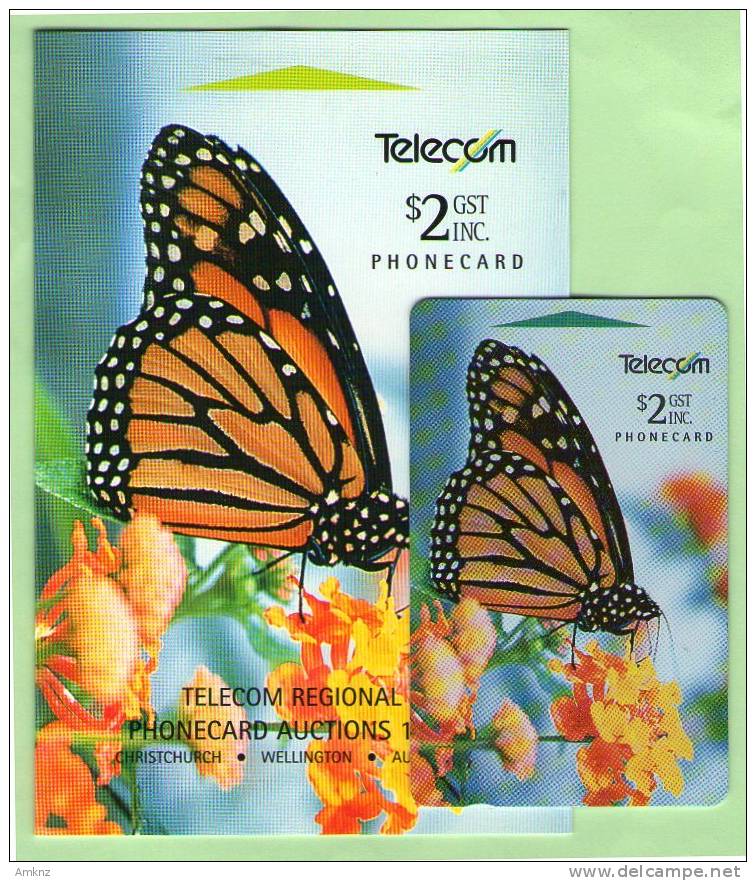 New Zealand - 1994 Auction Bidders Card - $2 Monarch Butterfly - NZ-P-33 - Mint In Folder - Nouvelle-Zélande