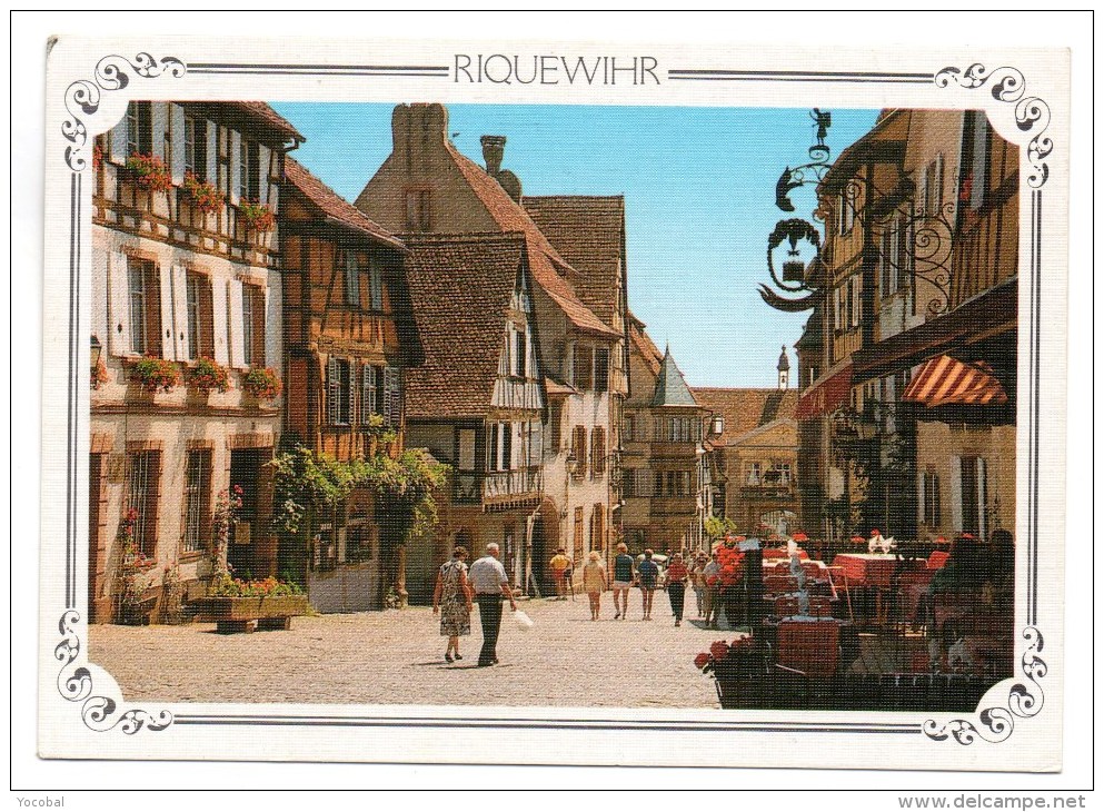 CP, 68, RIQUEWIHR, Rue Du Général De Gaulle, écrite, Voyagé En 1990 - Riquewihr