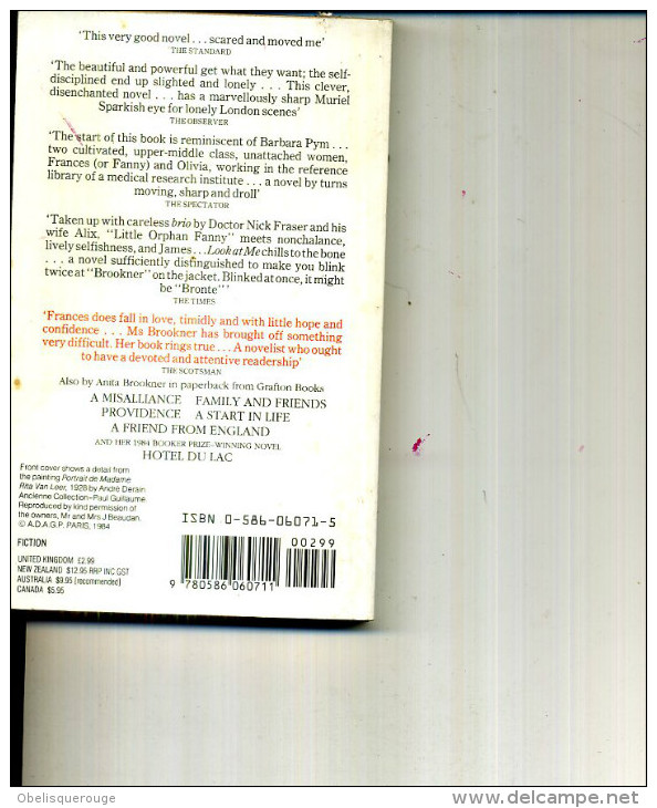 ANITA BROOKNER LOOK AT ME  192 PAGES 1989 - Otros & Sin Clasificación