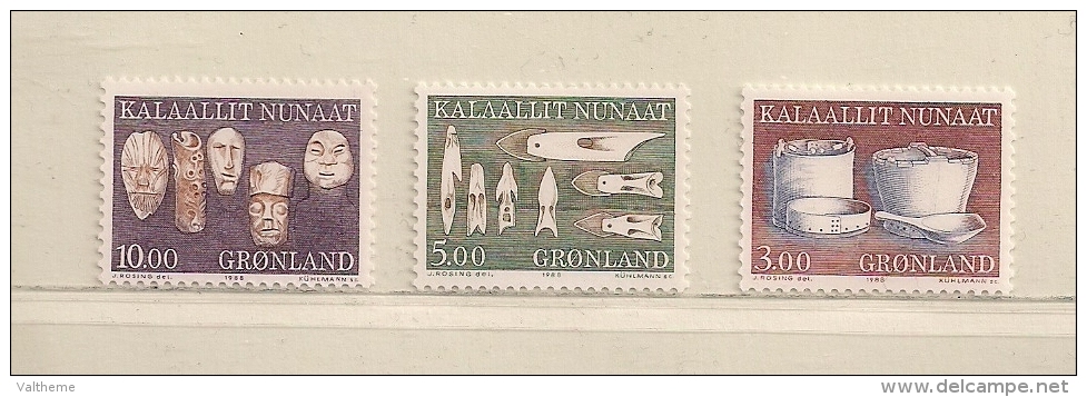 GROENLAND   ( EUGRO - 29 )    1988    N° YVERT ET TELLIER  N° 174/176   N** - Unused Stamps