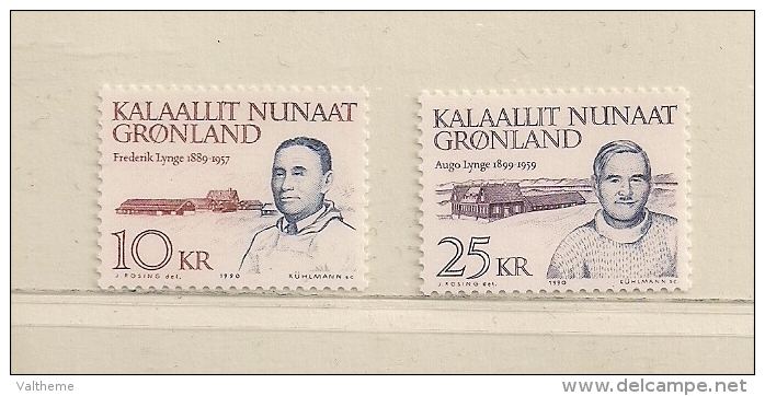 GROENLAND   ( EUGRO - 33 )    1990    N° YVERT ET TELLIER  N° 197/198    N** - Unused Stamps