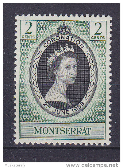 Montserrat 1953 Mi. 127       2 C Queen Elizabeth II. Coronation Issue MH* - Montserrat