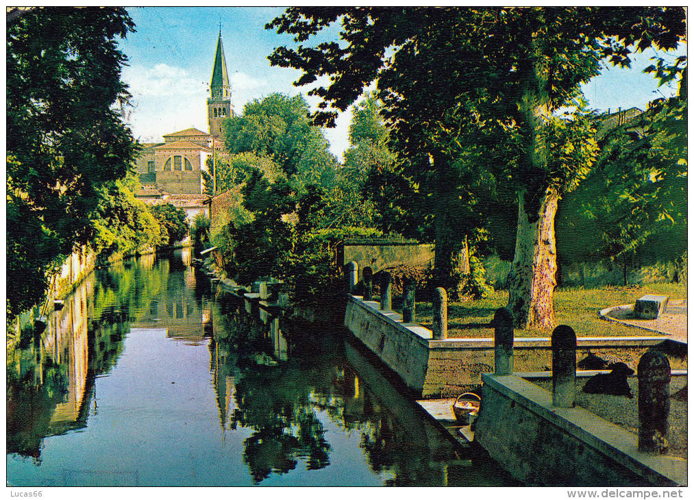 1960 PORTOGRUARO FIUME LEMENE E ABSIDE DEL DUOMO - Altri & Non Classificati