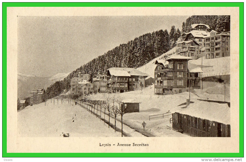 - Leysin-  Avenue Secrétan (recto Verso) - Leysin