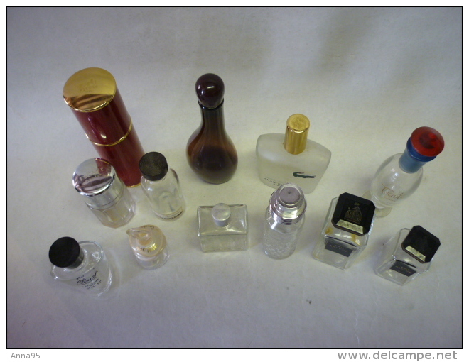 12 Jolis  Flacons Rechargeables  ,  2 LANVIN, ROCHAS, SHISEIDO, CALVIN KLEIN, LANCOME, Etc ... VIDES - Flacons (vides)