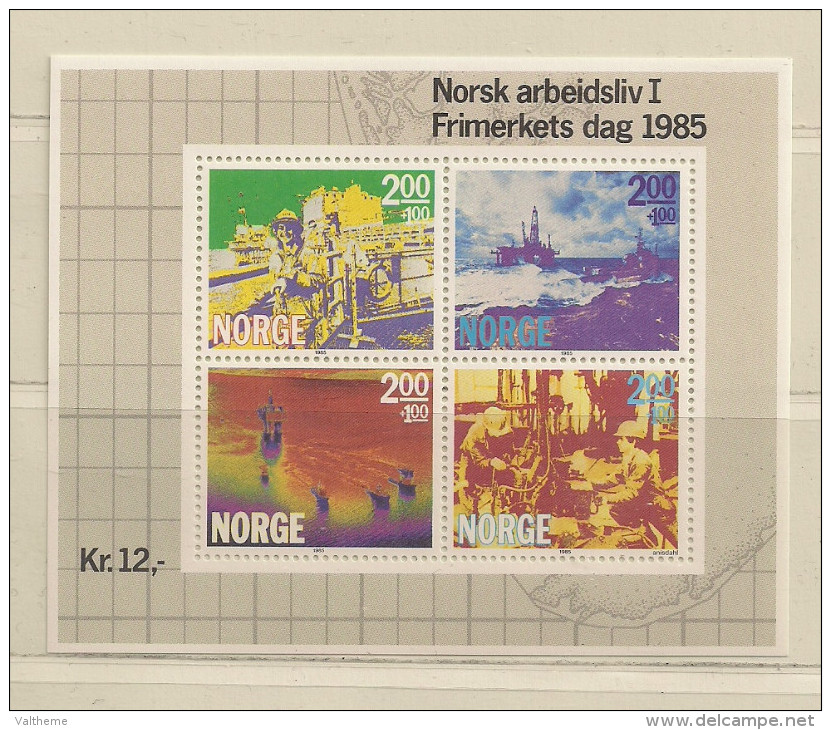 NORVEGE   ( EUNOR - 48 )    1985    N° YVERT ET TELLIER       N° 5     N** - Blocs-feuillets