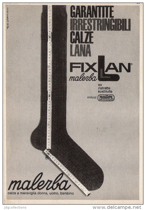 # CALZE MALERBA 1950s Advert Pubblicità Publicitè Reklame Stockings Bas Medias Strumpfe - 1940-1970 ...