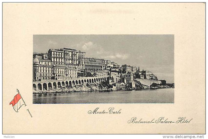 Depts Divers -  Ref M 830 -  Monaco - Monte Carlo - Balmoral Palace Hotl - Hotels -  Carte Bon Etat - - Hôtels