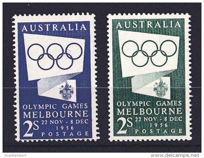 Australia 1954 Olympic Games Melbourne 1956 Set Of 2 MNH - Mint Stamps