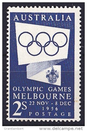 Australia 1954 Olympic Games Melbourne 1956 2s Blue MH - Mint Stamps