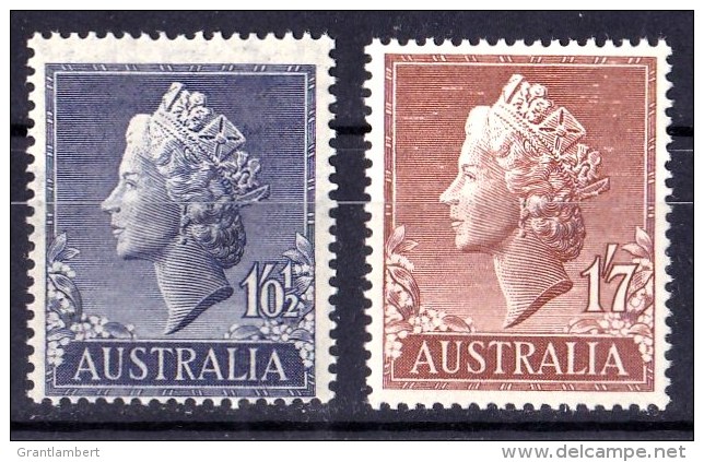 Australia 1955 Queen Elizabeth MNH  SG 282, 282d - - Mint Stamps